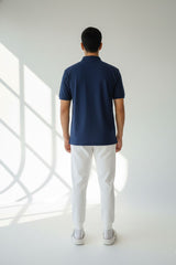 Force NXT Men's Super Combed Cotton Rich Jacquard Fabric Half-Sleeves Polo T-Shirt