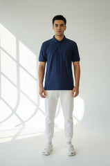 Force NXT Men's Super Combed Cotton Rich Jacquard Fabric Half-Sleeves Polo T-Shirt