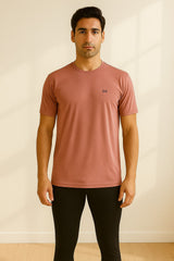 Force NXT Men's Premium Microfiber Fabric Half-Sleeves Round Neck Solid T-Shirt