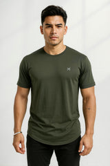 Force NXT Men's Premium Microfiber Fabric Half-Sleeves Round Neck Solid T-Shirt