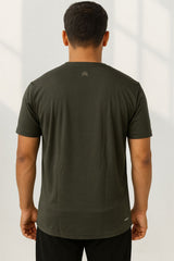 Force NXT Men's Premium Microfiber Fabric Half-Sleeves Round Neck Solid T-Shirt