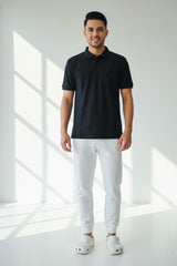 Force NXT Men's Super Combed Cotton Rich Jacquard Fabric Half-Sleeves Polo T-Shirt
